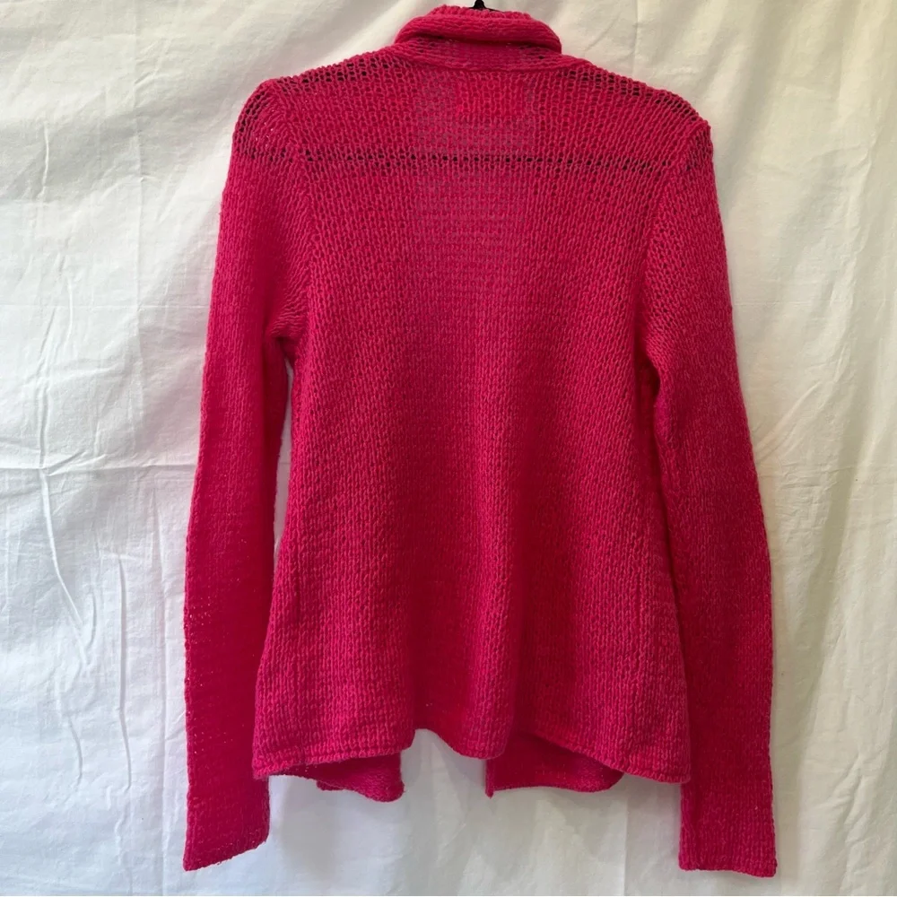 Hollister Bright Pink Knitted Cardigan size M